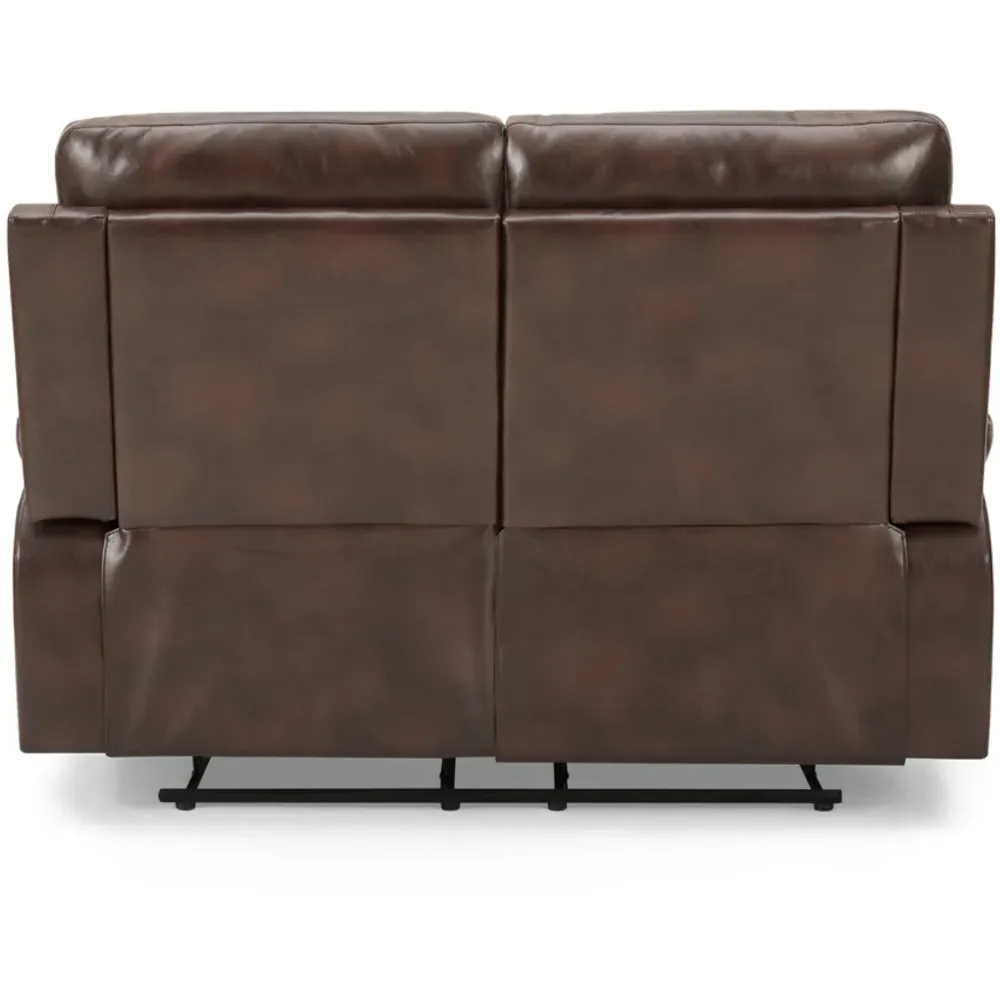 Carson 2-Seater Electric Recliner Sofa - Brown, Faux Leather