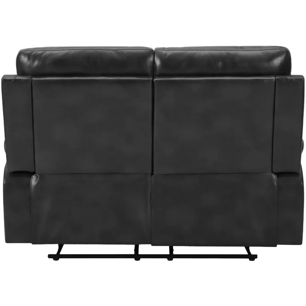 Carson 2-Seater Recliner Sofa - Black, Faux Leather