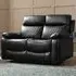 Carson 2-Seater Recliner Sofa - Black, Faux Leather