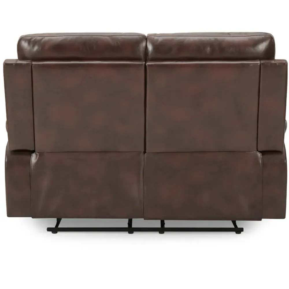 Carson 2-Seater Recliner Sofa - Brown, Faux Leather