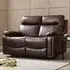 Carson 2-Seater Recliner Sofa - Brown, Faux Leather