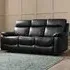 Carson 3-Seater Recliner Sofa - Black, Faux Leather