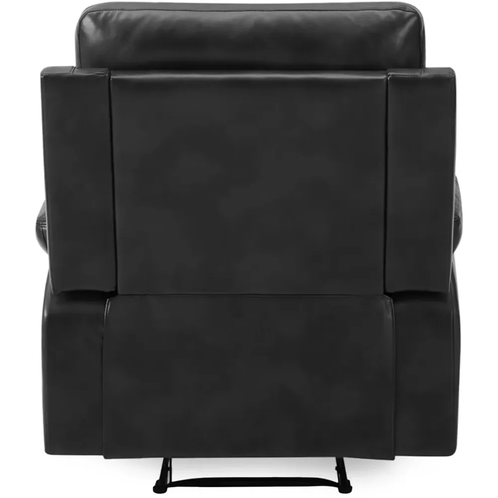 Carson Single Seater Recliner Sofa - Black, Faux Leather
