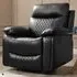 Carson Single Seater Recliner Sofa - Black, Faux Leather