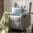 Charles Swivel Manual Recliner Chair - Grey