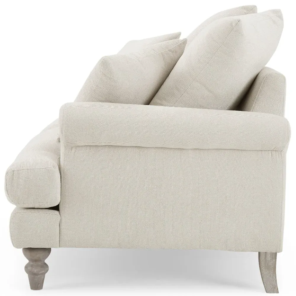 Churchill 2-Seater Sofa - Ivory, Linen
