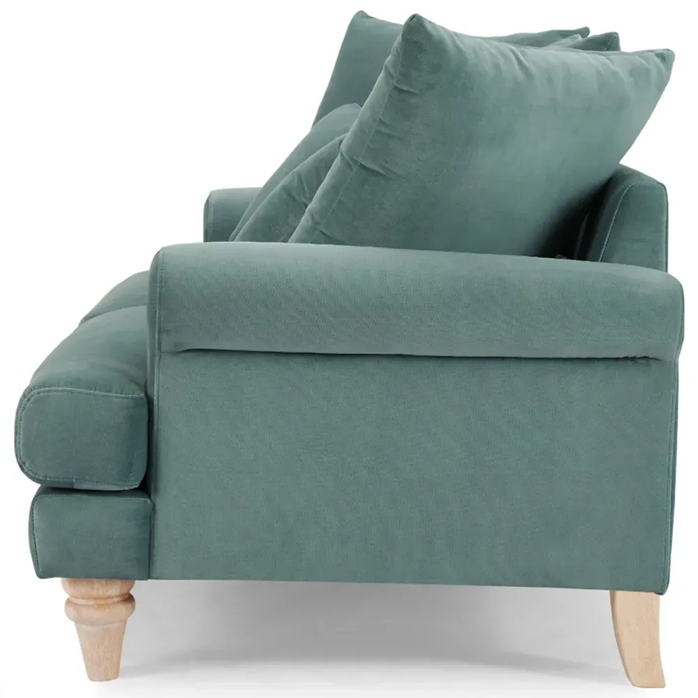 Churchill 2-Seater Sofa - Teal, Velvet