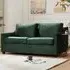 Cooper Small Double Sleeper Sofa Bed - Green, Velvet
