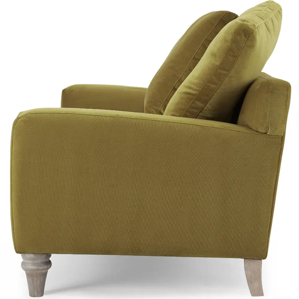 Covent 2-Seater Sofa - Green, Velvet