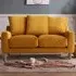 Covent 2-Seater Sofa - Mustard Gold, Velvet