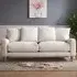 Covent 3-Seater Sofa - Ivory, Linen Velvet