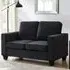 Dakota 2-Seater Sofa - Black, Velvet