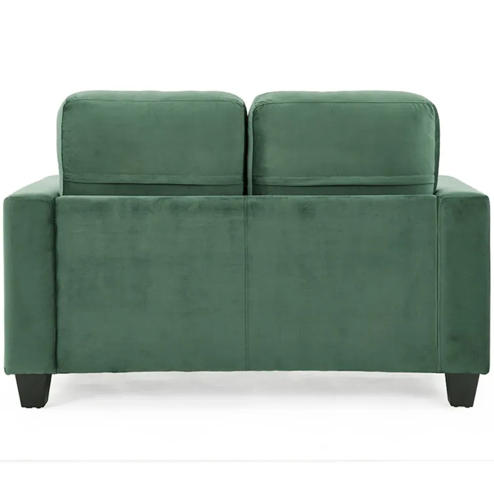Dakota 2-Seater Sofa - Green, Velvet
