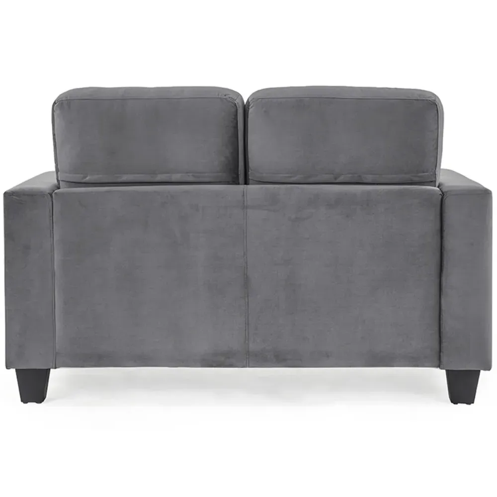 Dakota 2-Seater Sofa - Grey, Velvet