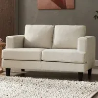Dale 2-Seater Sofa - Beige, Linen