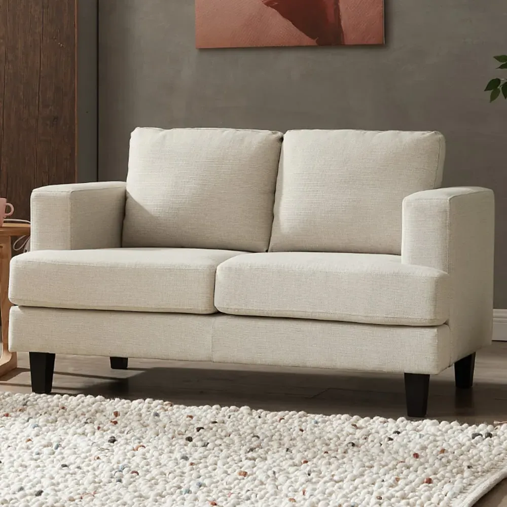 Dale 2-Seater Sofa - Beige, Linen image