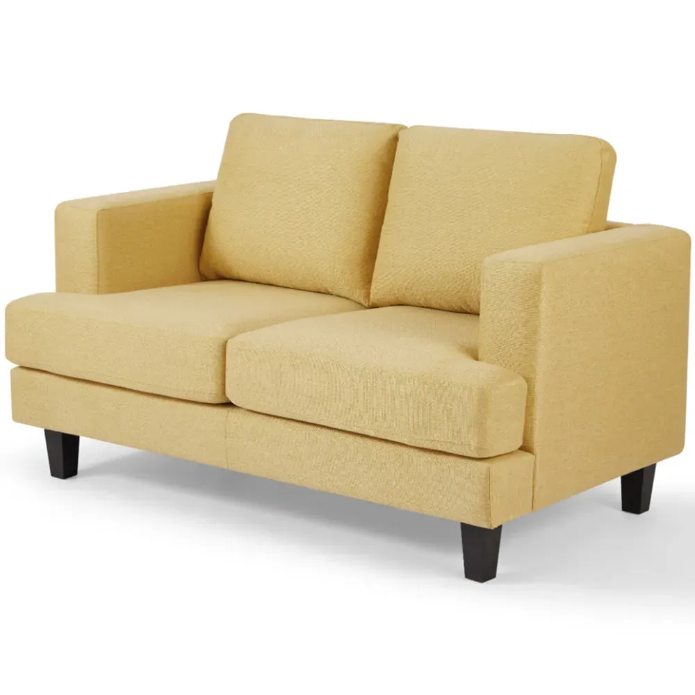 Dale 2-Seater Sofa - Mustard, Linen