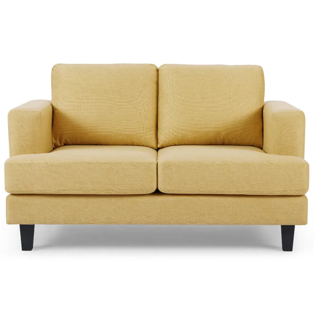 Dale 2-Seater Sofa - Mustard, Linen