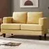Dale 2-Seater Sofa - Mustard, Linen