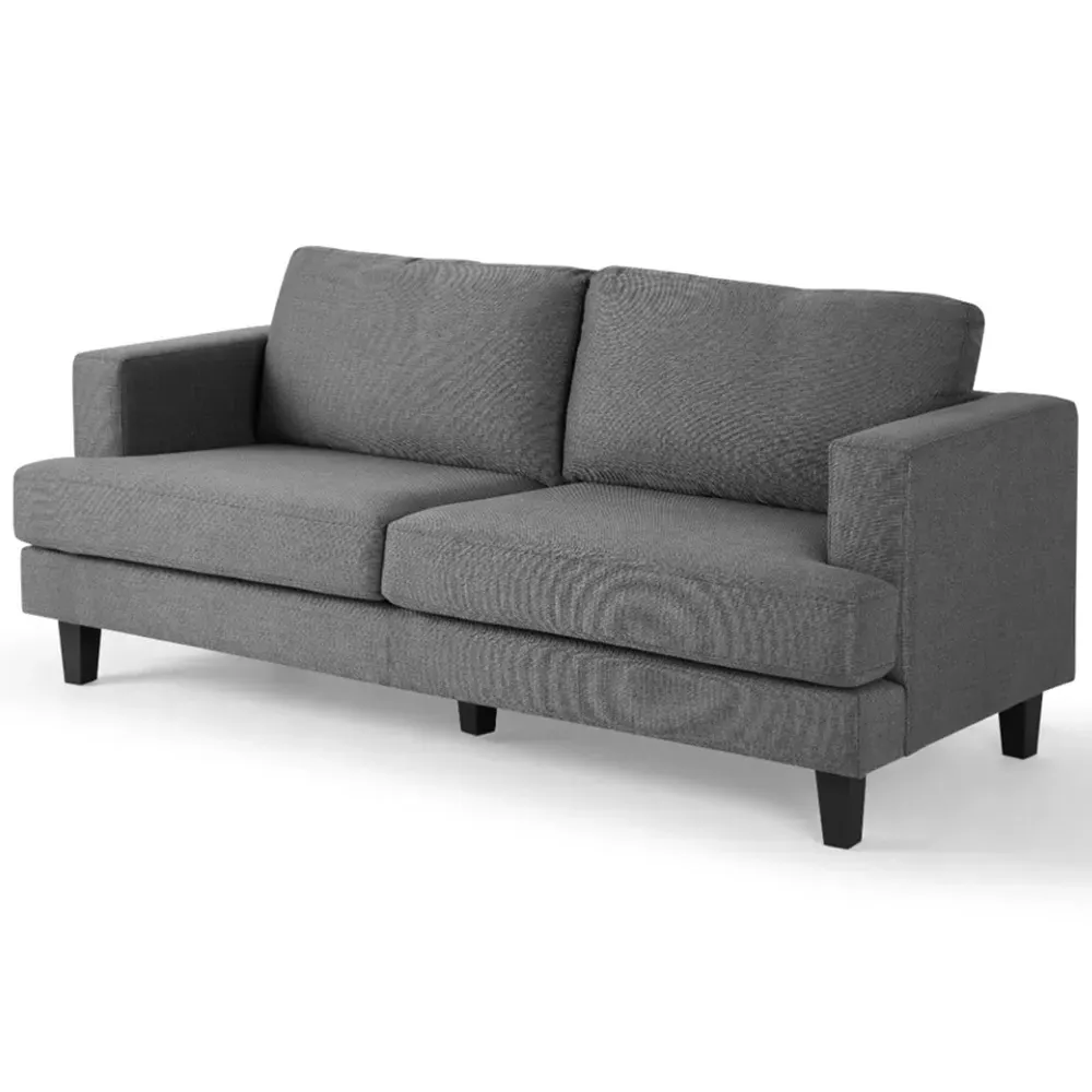 Dale 3-Seater Sofa - Dark Grey, Linen