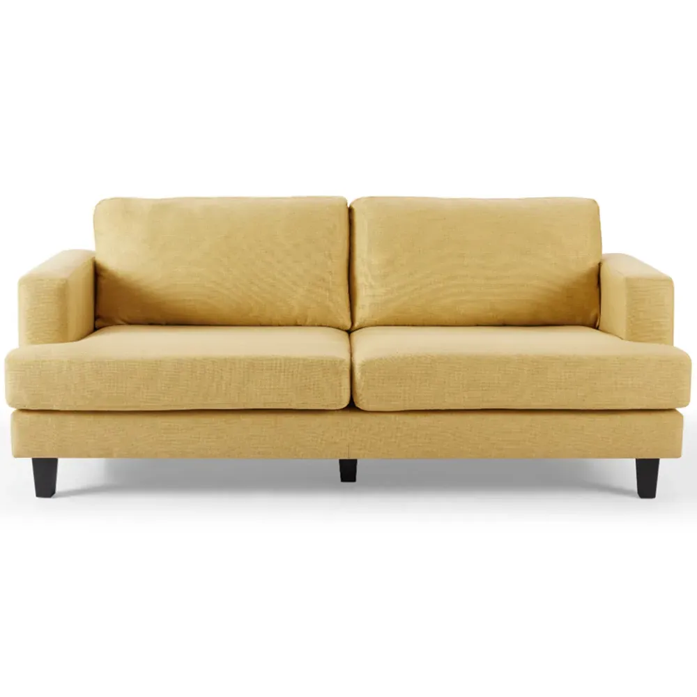 Dale 3-Seater Sofa - Mustard, Linen