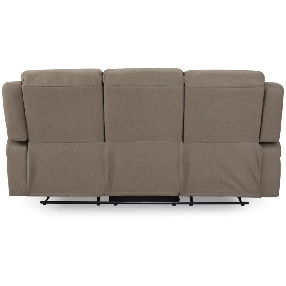 Darius 3-Seater Recliner Sofa - Brown, Air Leather