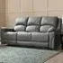 Darius 3-Seater Recliner Sofa - Grey, Air Leather