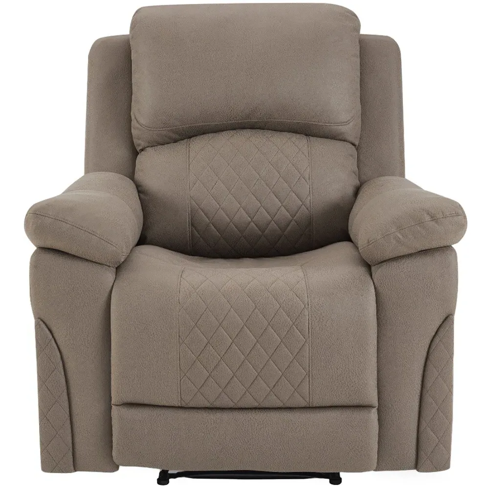 Darius Single Seater Recliner Sofa - Brown, Air Leather