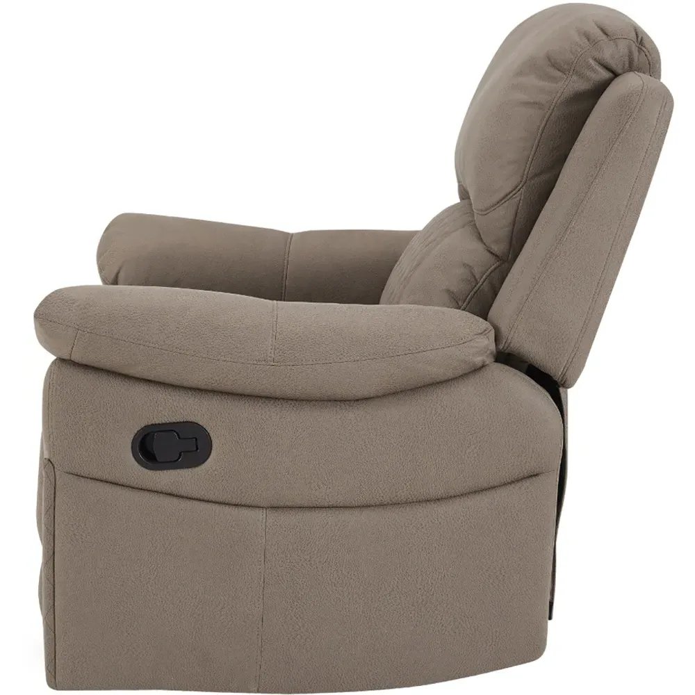 Darius Single Seater Recliner Sofa - Brown, Air Leather