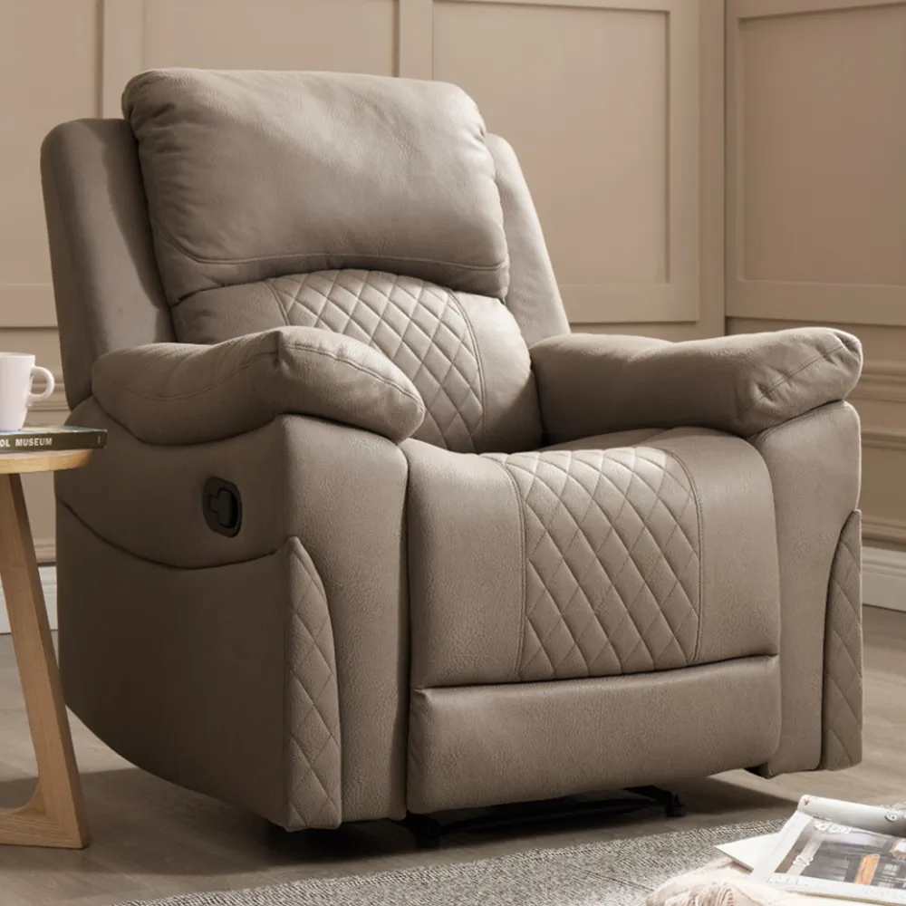 Darius Single Seater Recliner Sofa - Brown, Air Leather image