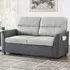 Dennis 2-Seater Pull Out Sofa Bed - Grey