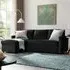 Dorset Small Double Sofa Bed with Storage - Black, Velvet