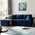 Dorset Small Double Sofa Bed with Storage - Blue, Velvet