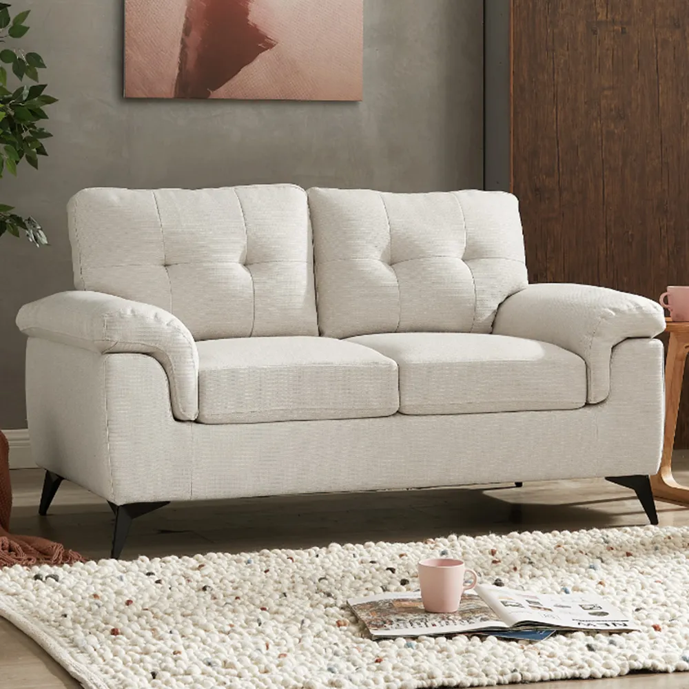Dylan 2-Seater Sofa - Cream, Linen image