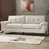 Dylan 3-Seater Sofa - Cream, Linen