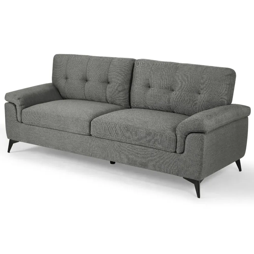 Dylan 3-Seater Sofa - Grey, Linen