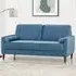 Edward 3-Seater Sofa - Blue, Velvet