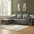 Emma L-Shaped Sofa with Chaise - Grey, Air Leather
