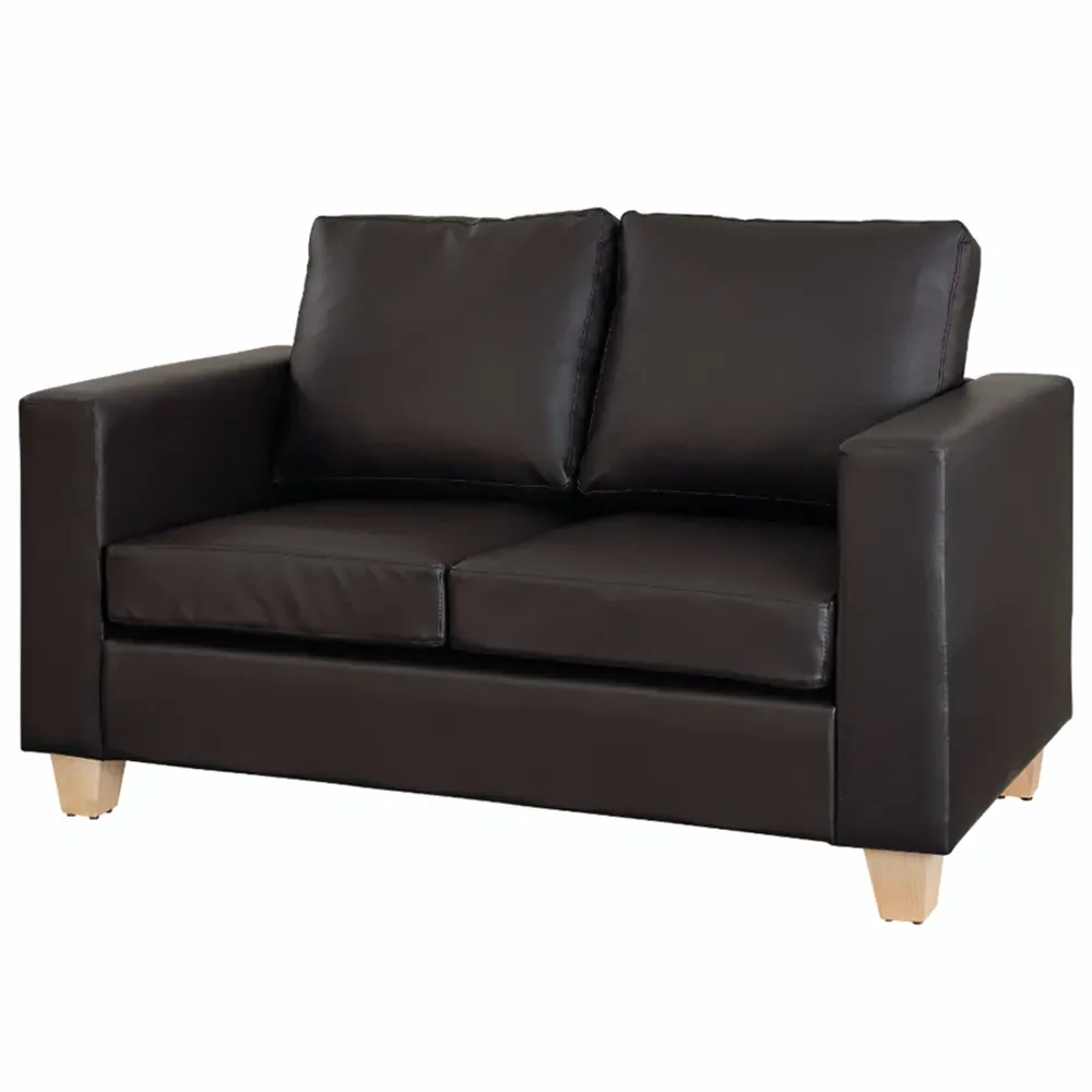Enderby 2-Seater Sofa in a Box - Brown, Faux Leather
