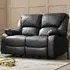 Enoch 2-Seater Recliner Sofa - Black, Faux Leather