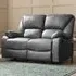 Enoch 2-Seater Recliner Sofa - Grey, Faux Leather