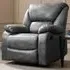 Enoch Single Seater Recliner Sofa - Grey, Faux Leather