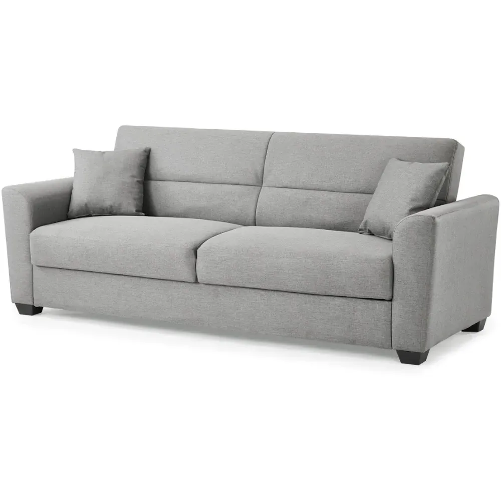 Fallon Small Double Sleeper Sofa Bed with Storage - Grey