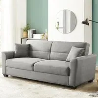 Fallon Small Double Sleeper Sofa Bed with Storage - Grey