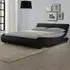 Galactic Double Bed Frame - Black, Faux Leather
