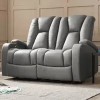 Hannah 2-Seater Electric Recliner Sofa - Dark Grey