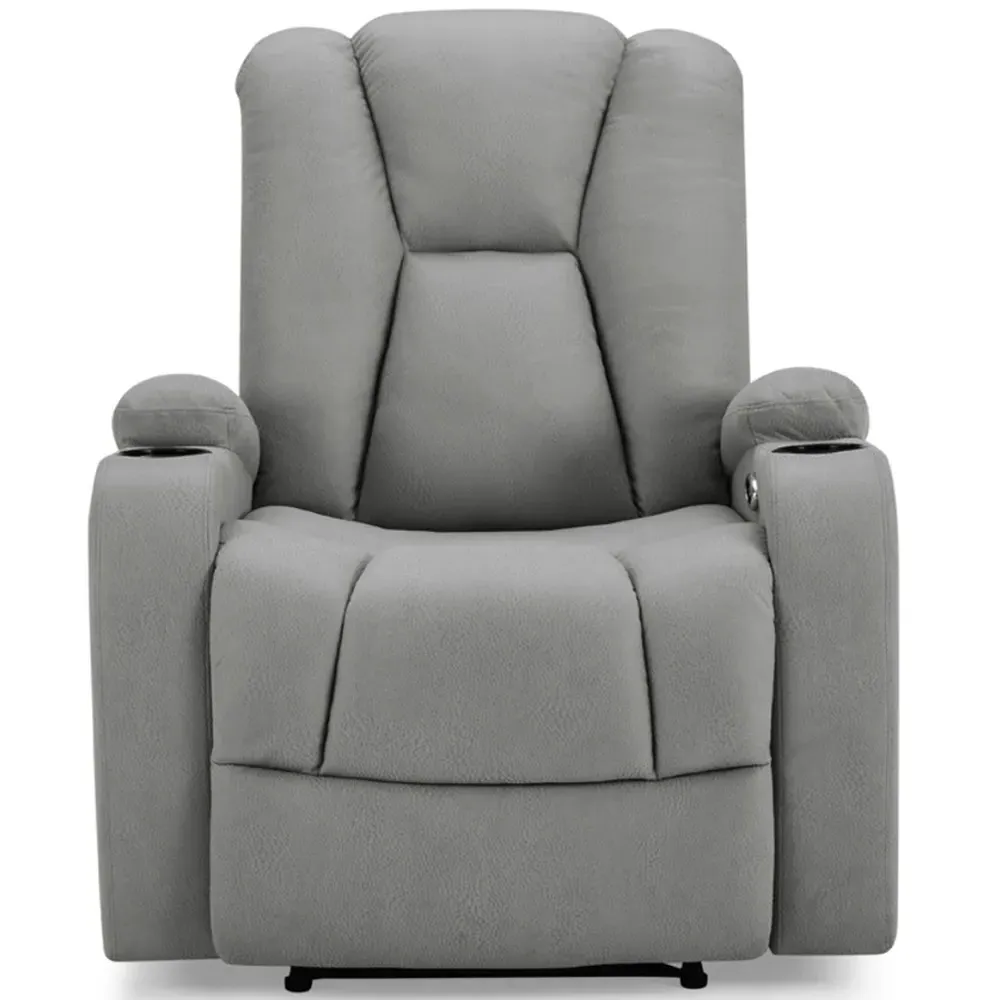 Hannah Single Seater Electric Recliner Sofa - Dark Grey