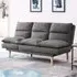 Idris 3-Seater Sofa Bed - Dark Grey, Fabric