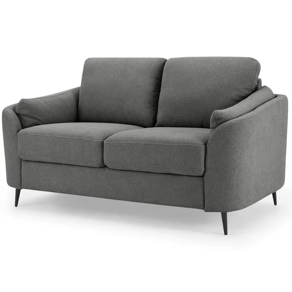 Jack 2-Seater Sofa - Dark Grey, Boucle