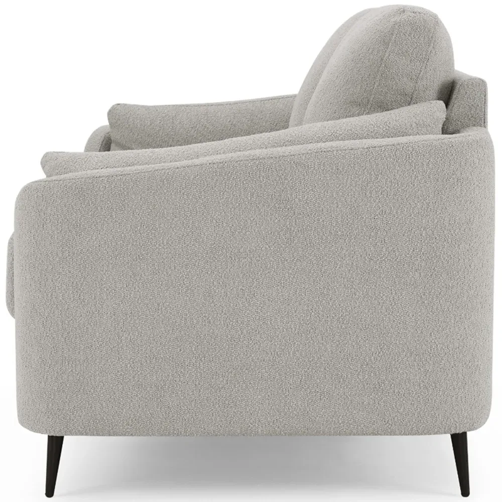 Jack 2-Seater Sofa - Light Grey, Boucle